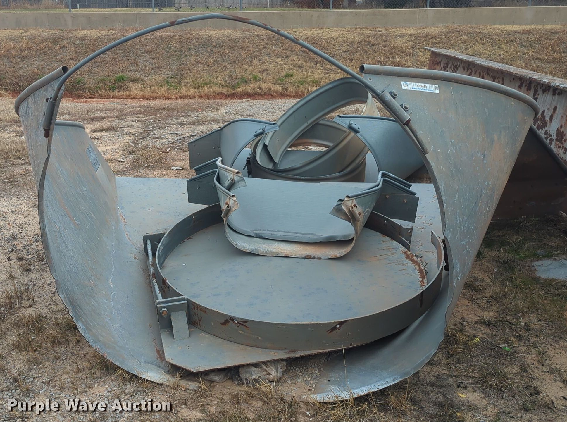 (3) Dub Ross galvanized tin horn culvert end caps in Oklahoma City, OK