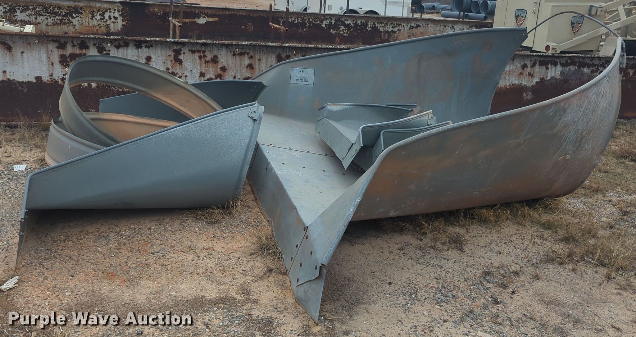 (3) Dub Ross galvanized tin horn culvert end caps in Oklahoma City, OK