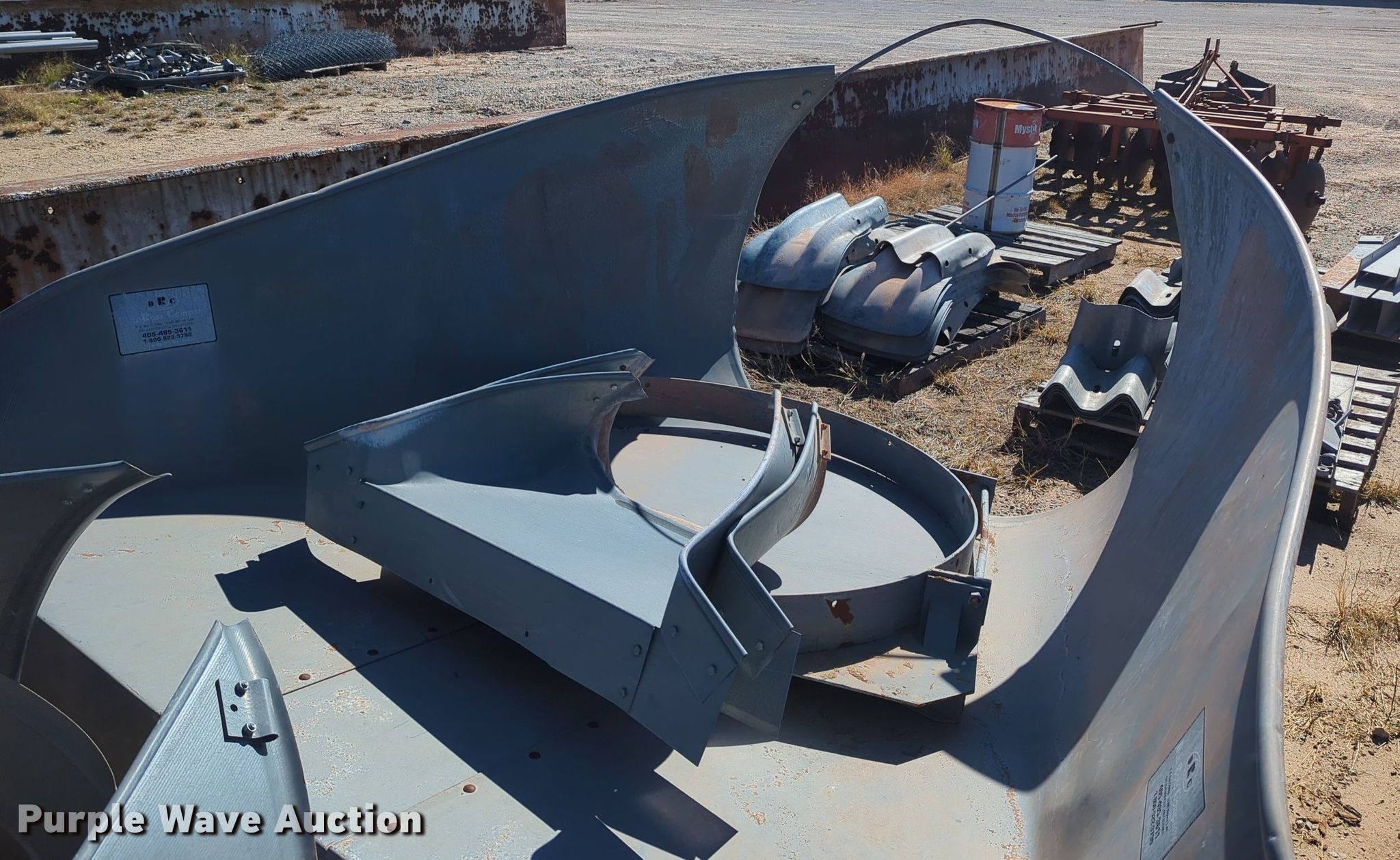 (3) Dub Ross galvanized tin horn culvert end caps in Oklahoma City, OK