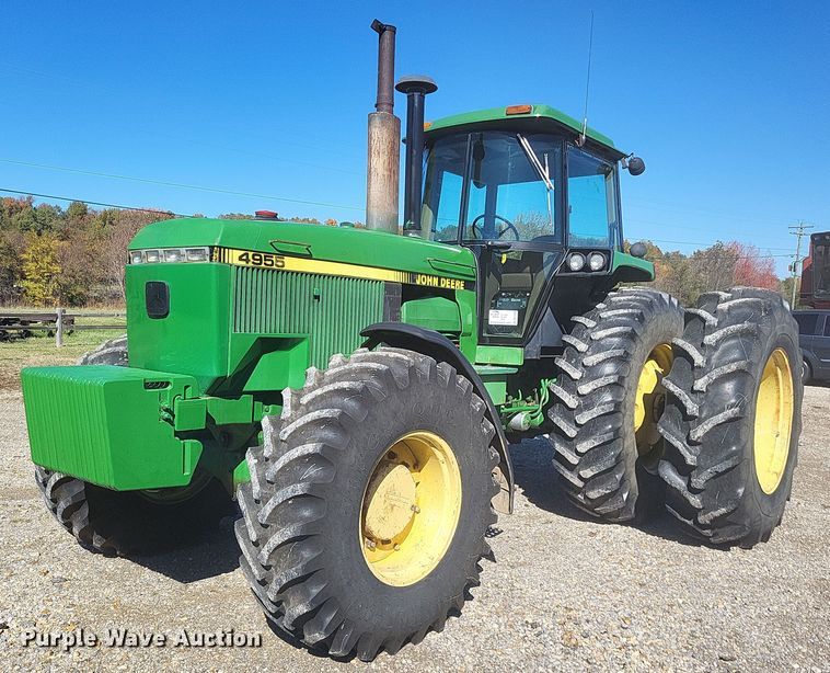 image for item DK1165 1990 John Deere 4955  MFWD tractor
