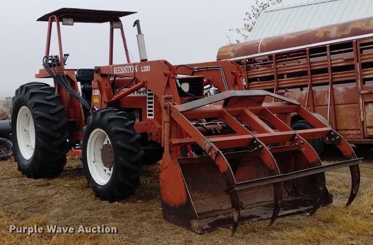 image for item DK8869 Hesston 80-66 DT  MFWD tractor