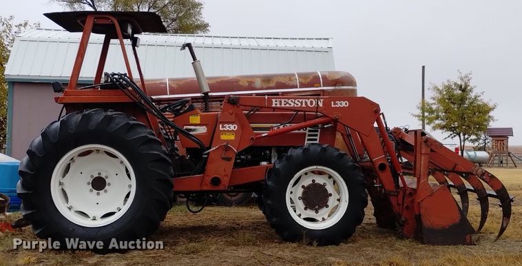 image for item DK8869 Hesston 80-66 DT  MFWD tractor