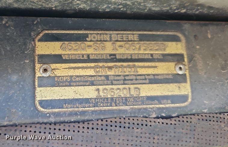 image for item DN7027 John Deere 4630P  tractor