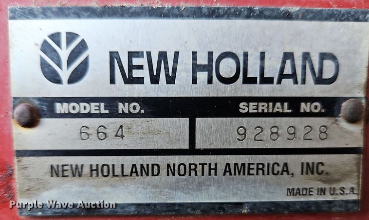 image for item DN7046 New Holland 664  round baler