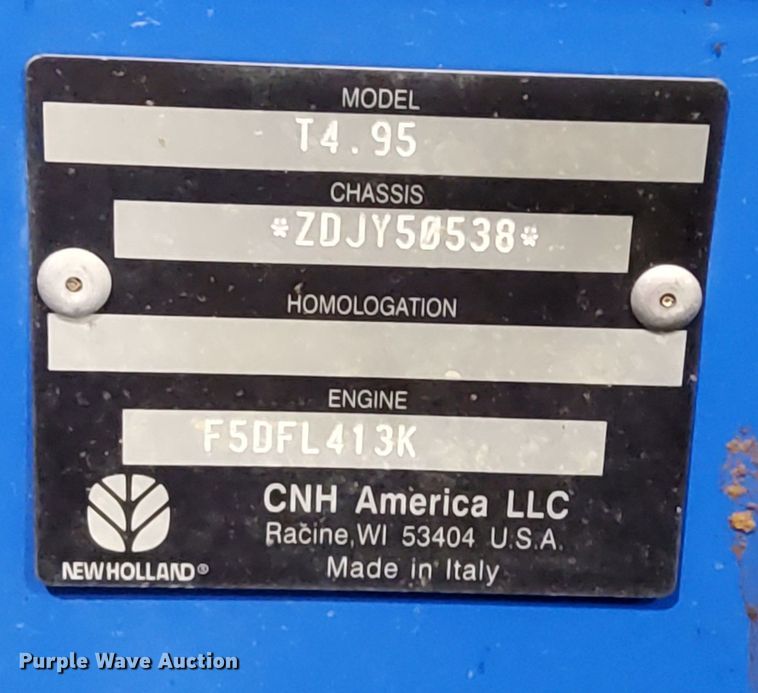 image for item DO4710 2014 New Holland T4.95 MFWD tractor