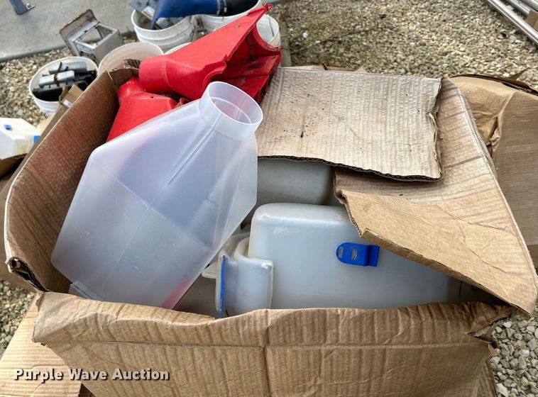 image for item DQ1042 (4) galvanized feed bins