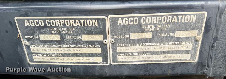 image for item DQ2257 2008 Caterpillar Challenger MT855B  crawler tractor