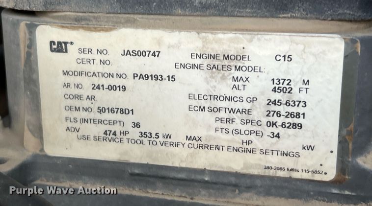 image for item DQ2257 2008 Caterpillar Challenger MT855B  crawler tractor