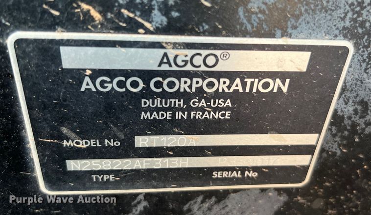 image for item DQ2295 2005 AGCO RT120A  MFWD tractor
