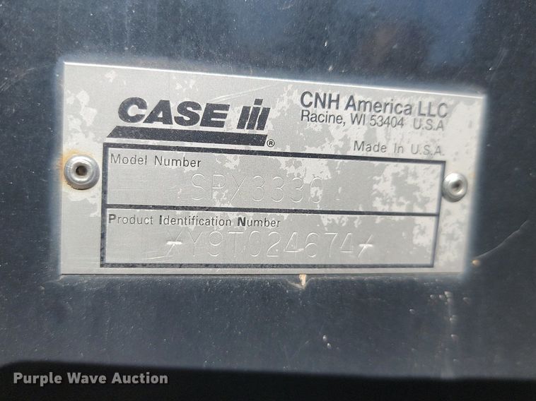 image for item JG9644 2010 Case IH Patriot 3330  sprayer