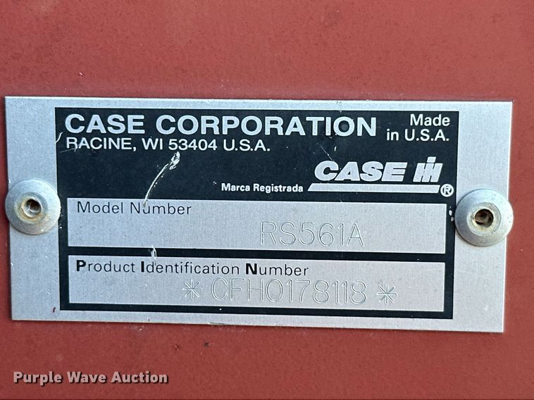 image for item KT9217 2000 Case RS561  round baler