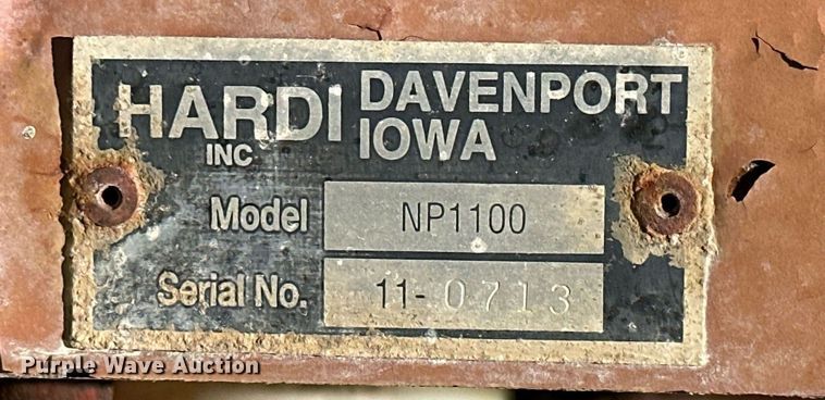 image for item KT9218 Hardi Navigator NP1100  sprayer