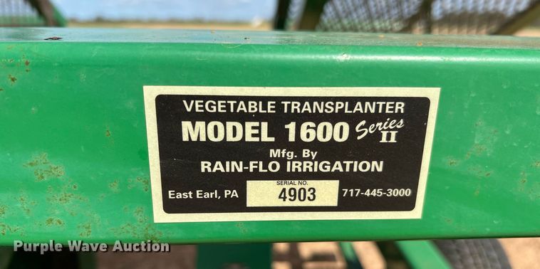 image for item MH9923 Rain-flo 1600  transplanter