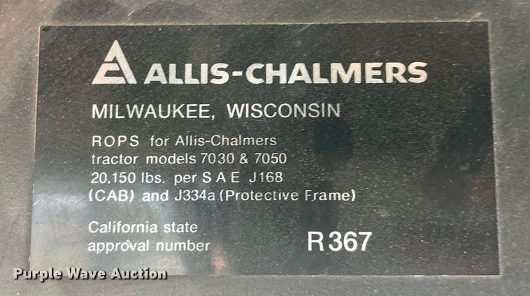 image for item NA9676 Allis Chalmers 7050  tractor