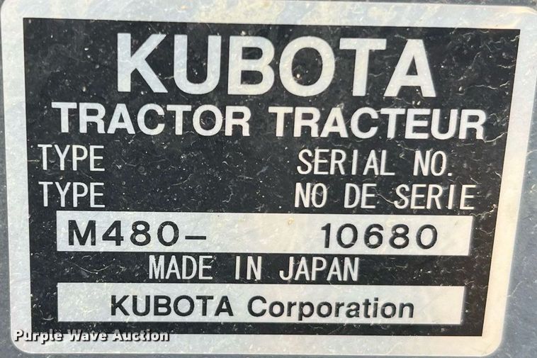 image for item NI9108 Kubota M4800SU  tractor