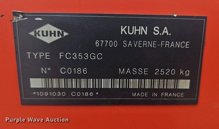 image for item NP9038 Kuhn FC353GC  windrower