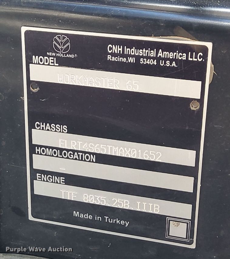 image for item NP9117 New Holland Workmaster 65  MFWD tractor