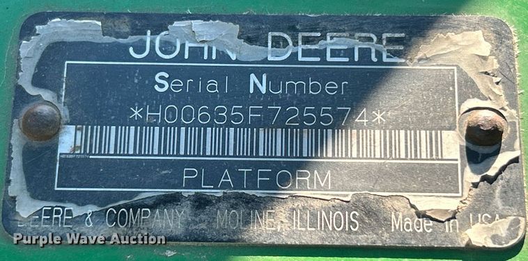 image for item NR9342 2008 John Deere 635F HydraFlex flex head