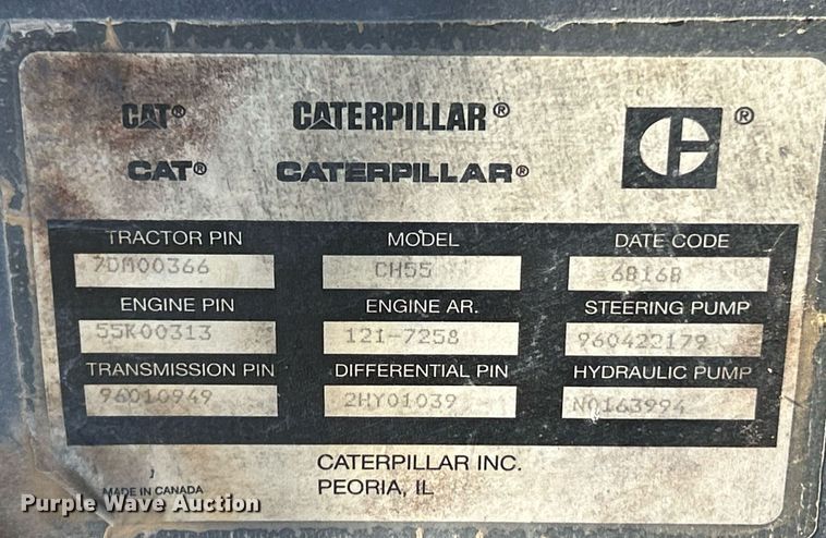 image for item NR9344 1996 Caterpillar Challenger CH55 tractor