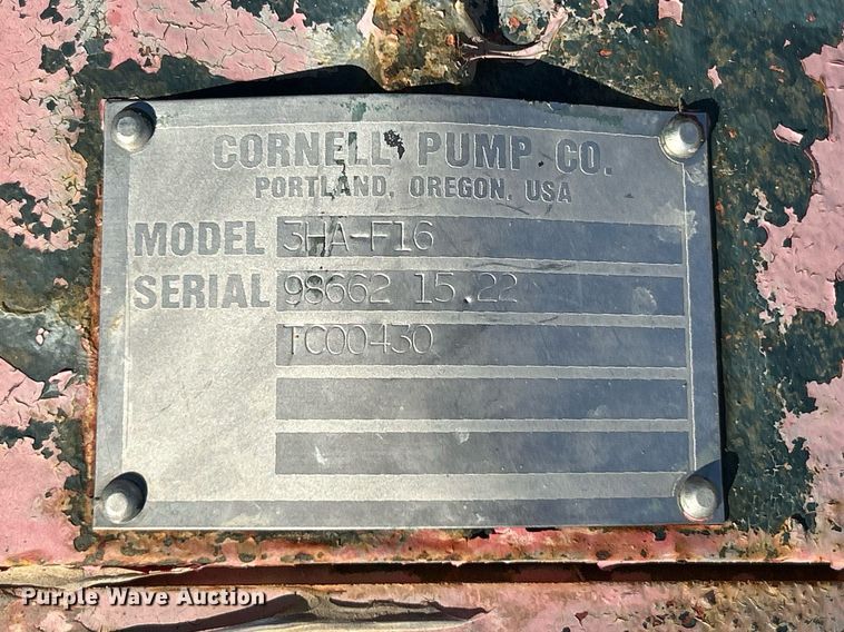 image for item NR9351 Cornell 3HA-F16 irrigation pump