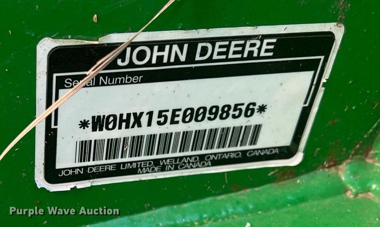 image for item OA9175 John Deere HX15  batwing rotary mower