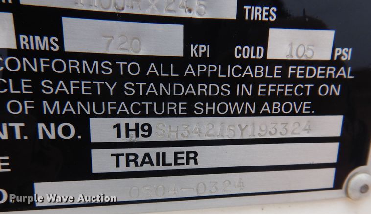 image for item OF9565 2005 Dakota  grain trailer