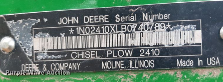 image for item OF9571 John Deere 2410  chisel