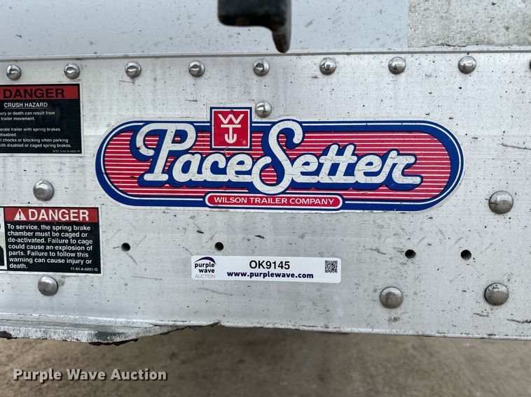 image for item OK9145 2012 Wilson DWH-550 Pace Setter  grain trailer