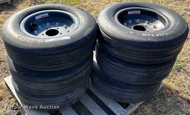 image for item OK9205 (6) Michelin H29x9.0-15 wheels and tires