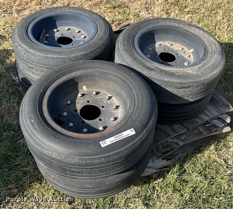 image for item OK9207 (6) 27x7.75R15 tires and wheels