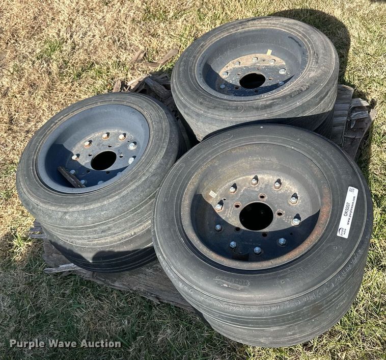 image for item OK9207 (6) 27x7.75R15 tires and wheels