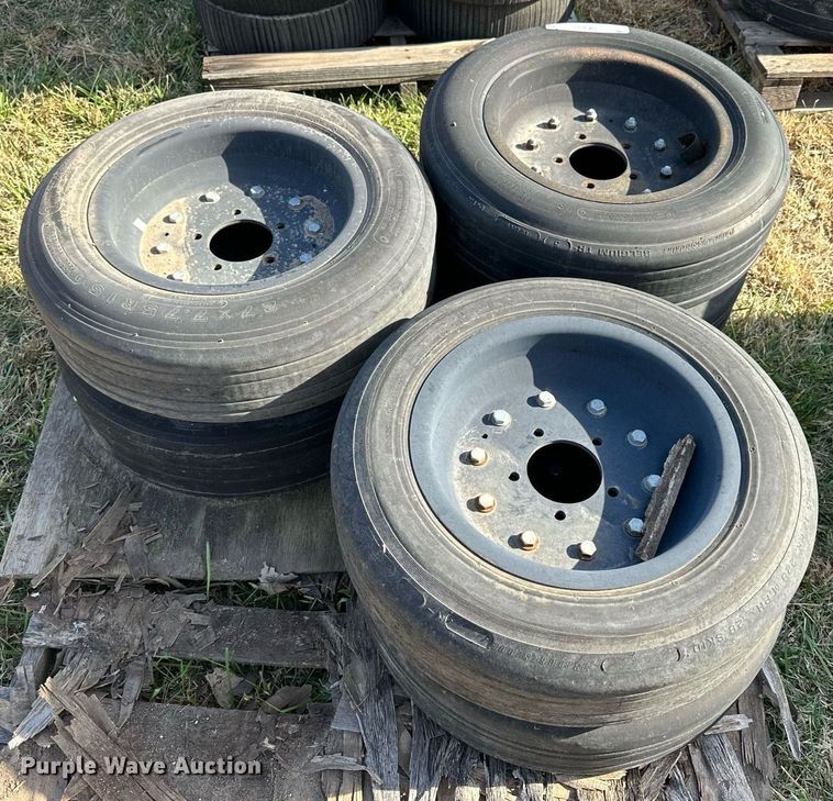 image for item OK9207 (6) 27x7.75R15 tires and wheels