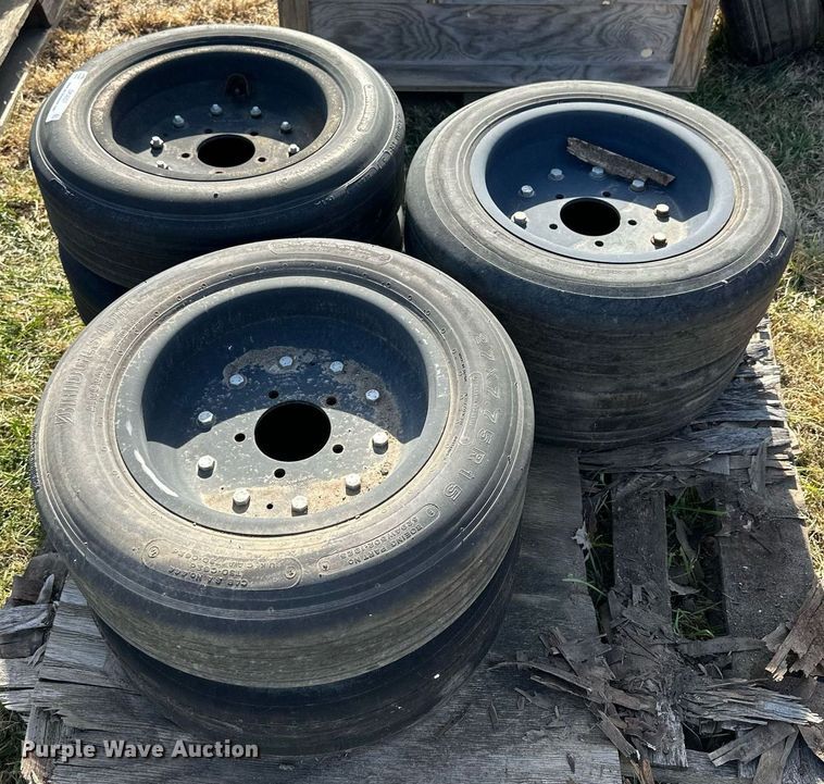 image for item OK9207 (6) 27x7.75R15 tires and wheels