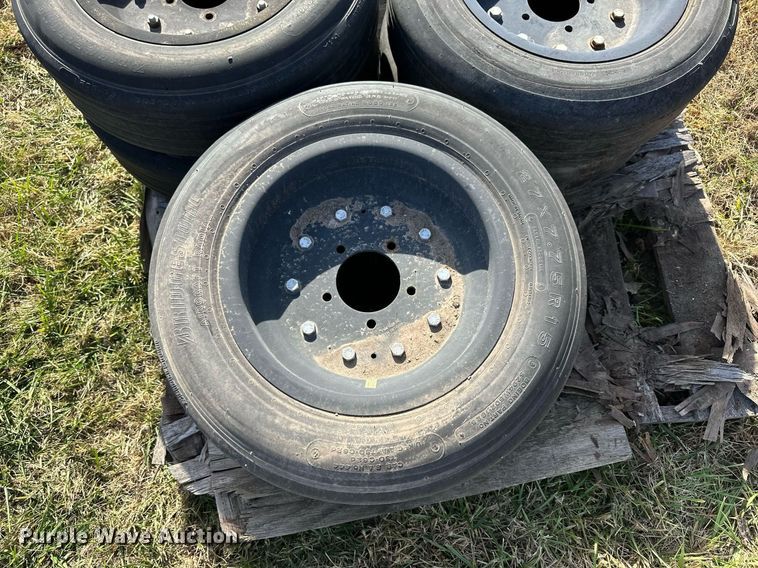 image for item OK9207 (6) 27x7.75R15 tires and wheels