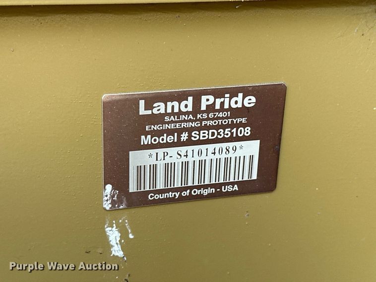 image for item OK9283 Land Pride SBD35108  snow blower