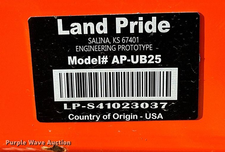 image for item OK9289 Land Pride AP-UB25  skid steer stump bucket