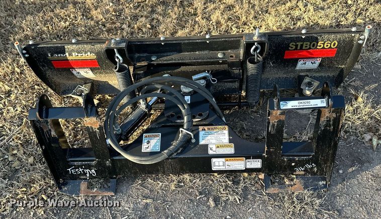 image for item OK9292 Land Pride STB0560  skid steer snow blade