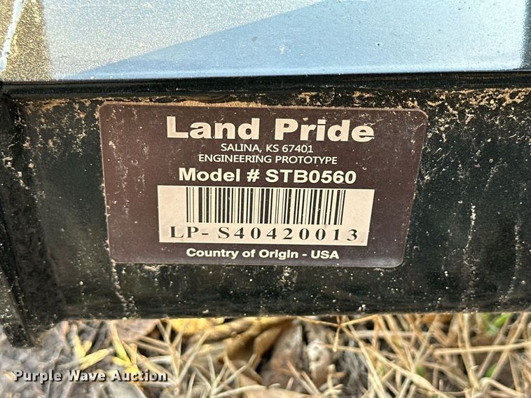 image for item OK9292 Land Pride STB0560  skid steer snow blade