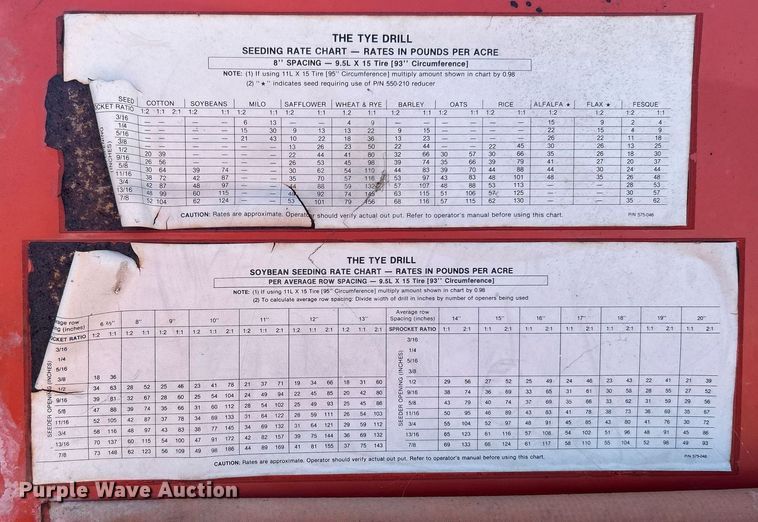 image for item OM9190 Tye 304-4520  grain drill
