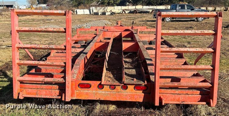 image for item OM9192 Shop built  windrower trailer
