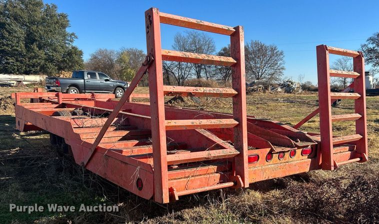 image for item OM9192 Shop built  windrower trailer