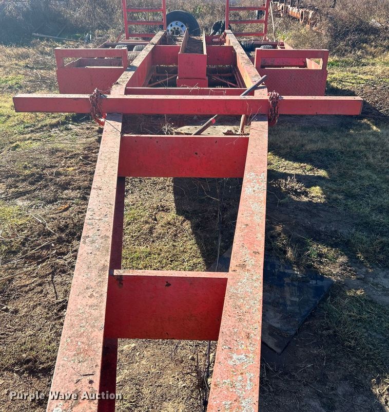 image for item OM9192 Shop built  windrower trailer
