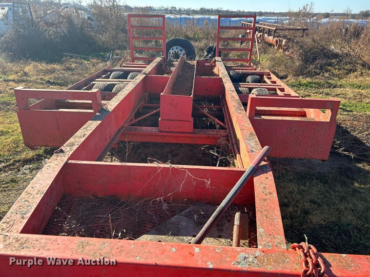 image for item OM9192 Shop built  windrower trailer