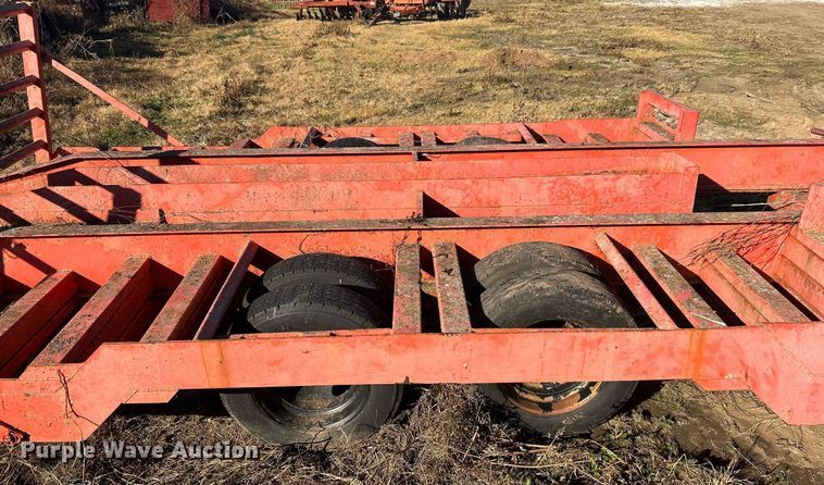image for item OM9192 Shop built  windrower trailer