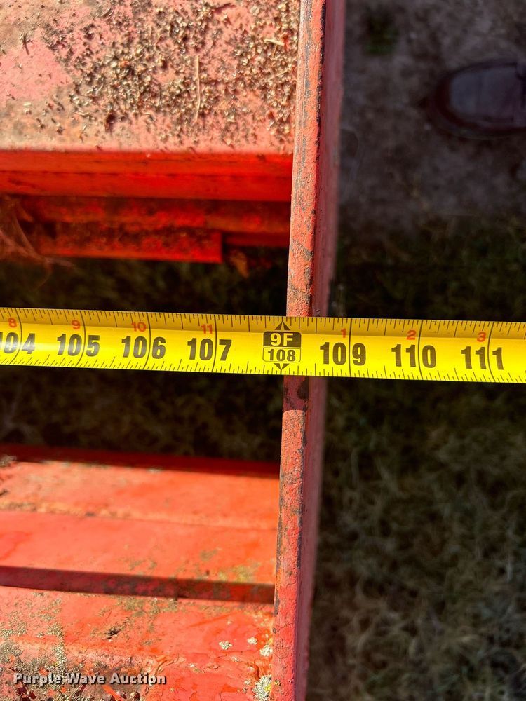 image for item OM9192 Shop built  windrower trailer