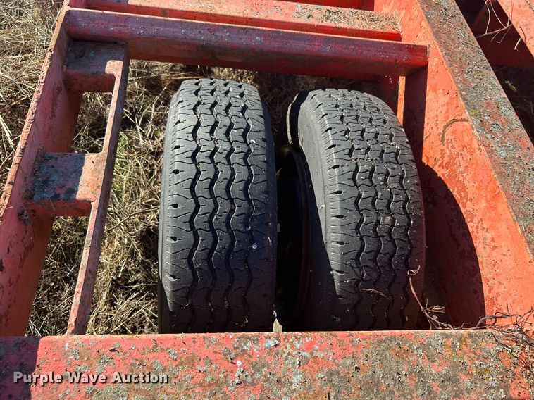 image for item OM9192 Shop built  windrower trailer