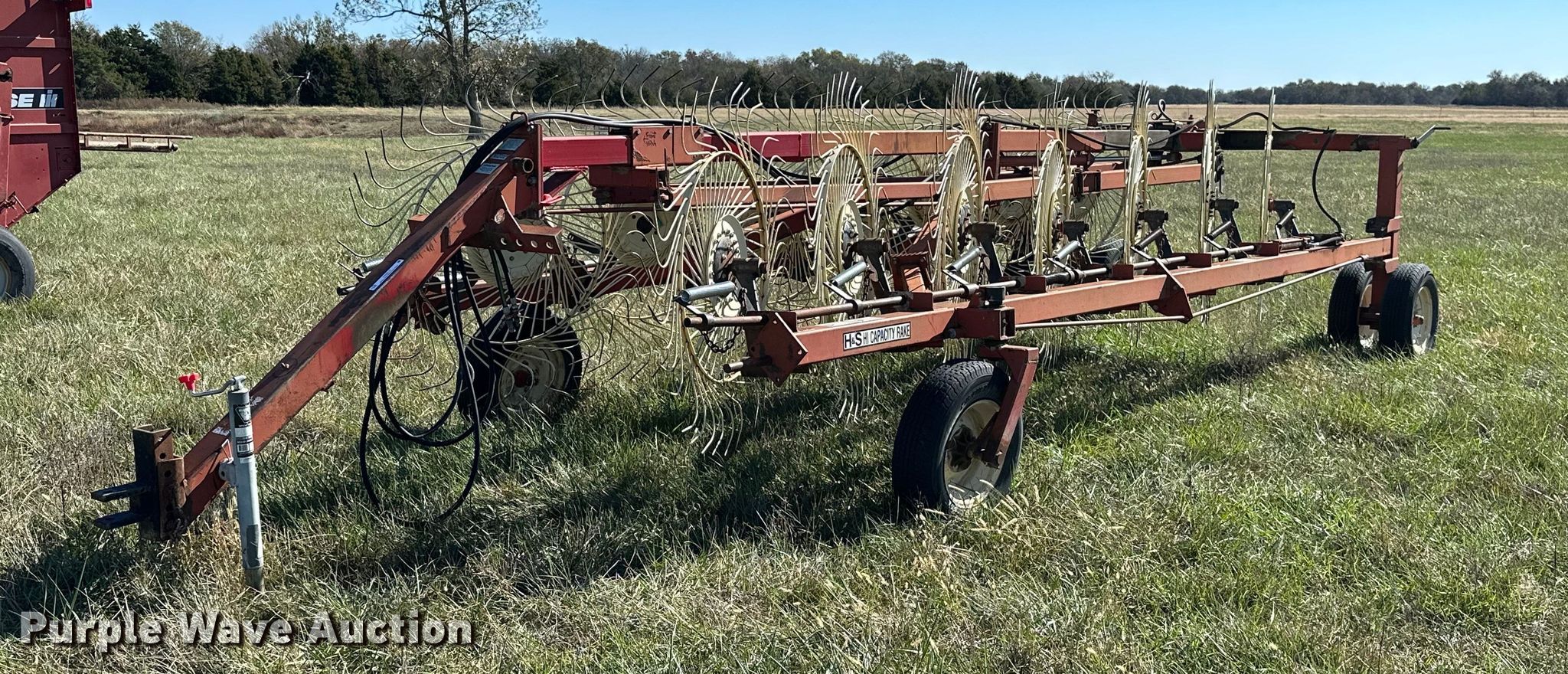 H&S BF14HC hay rake in Parsons, KS Item KT9216 for sale Purple Wave