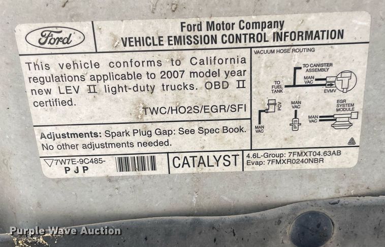 image for item JE9392 2007 Ford F150 XL  pickup truck