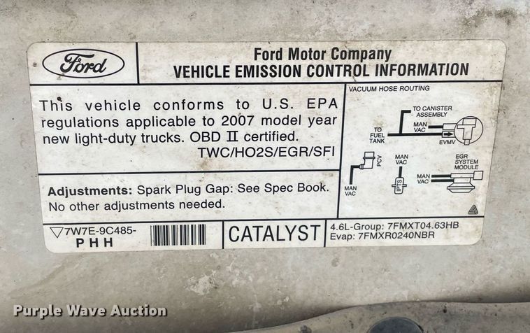 image for item JE9393 2007 Ford F150 XL  pickup truck