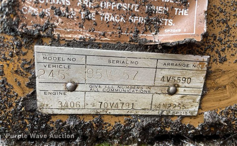 image for item JE9398 1978 Caterpillar 245  excavator